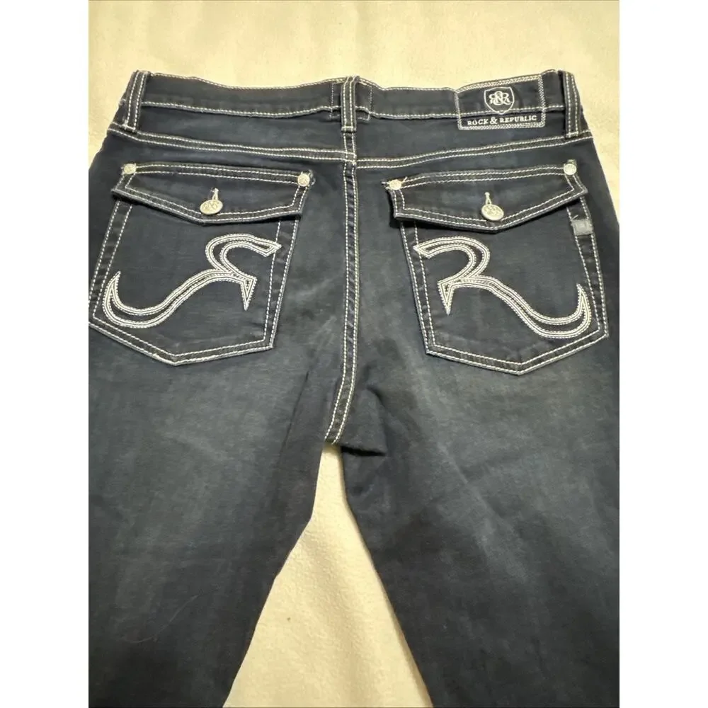 Rock And Republic Jeans Henlee Bootcut Men's Size 34x34 Dark Wash